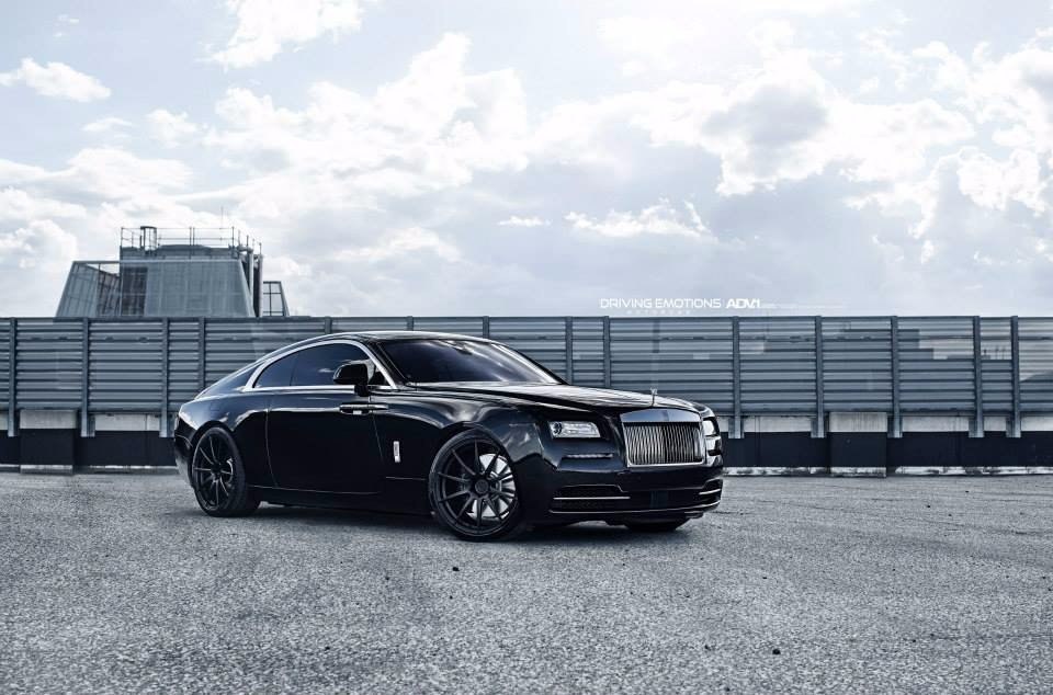 Drakes Black on Black Rolls-Royce Wraith With ADV.1 Wheels