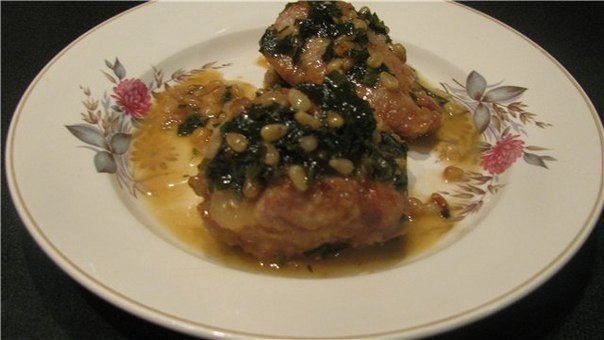 Свинина с петрушкой и лимоном.Пищевая ценность: белка 104,2 гр., жира 54,2 гр., углеводов 21,5 ...