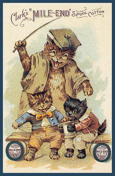 Cat in Old Ilustratives / Кошки на старых иллюстрациях - 6