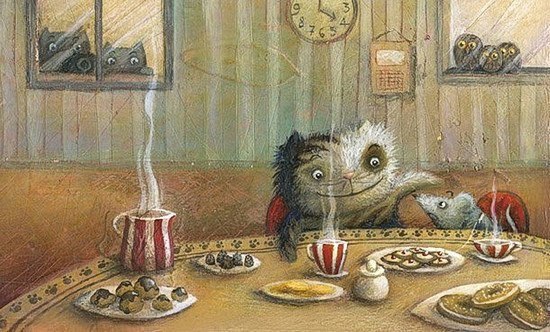 — Сделай мне добрость! — Давай я чаю тебе налью. — Не, так не считается. — А с конфеткой? — ...