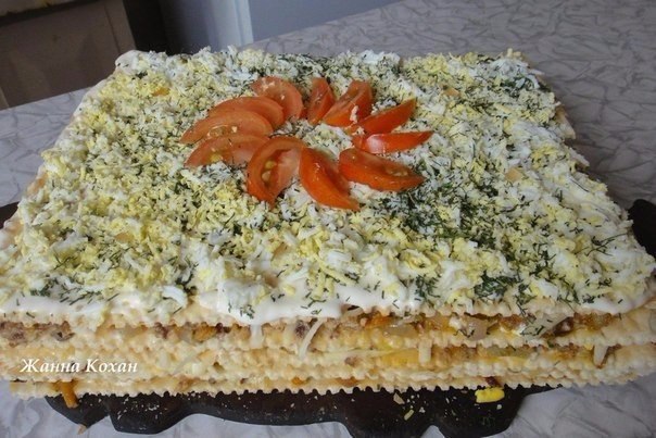 Слоёный торт