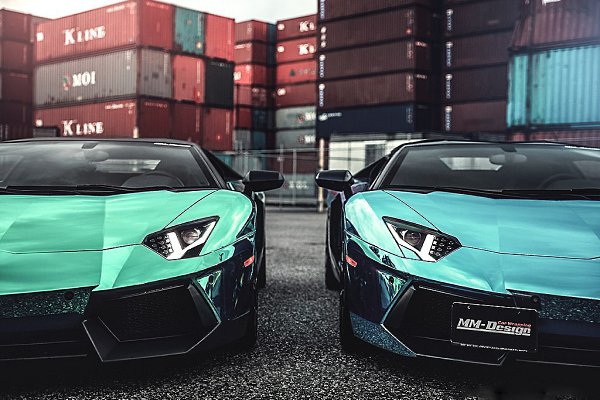 Lamborghini Aventador and Chrome