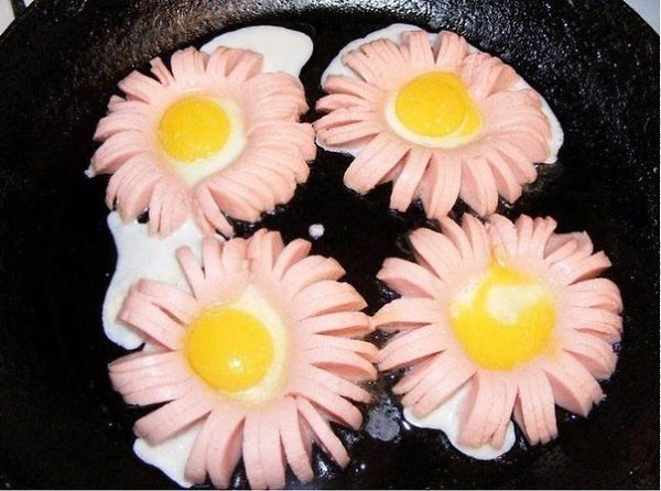 Жареные сосиски