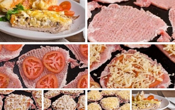 Мясо по-купечески с грибами.Мясо по-купечески с грибами — это очень вкусный рецепт приготовления ...
