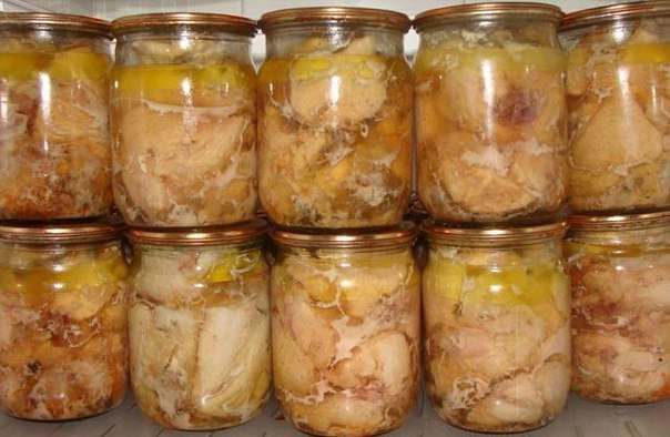 Вкуснейшая домашняя тушенка из курицы.Ингредиенты:-Курица- 2000 граммов-Перец черный горошек- 20 ...