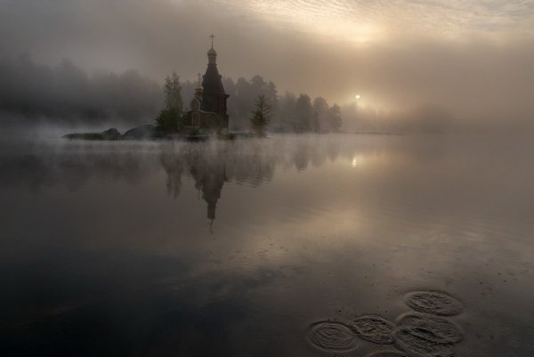 Храм апостола Андрея Первозванного на Вуоксе.Небольшая деревянная церковь Андрея Первозванного ... - 6
