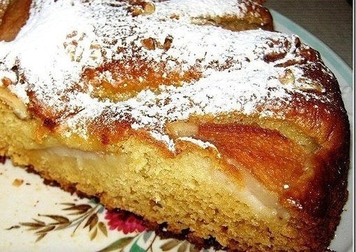 Вкуснейший грушевый пирог к вечернему чаю.Ингредиенты:1-2 яйца1/2 стакана сахара (или по вкусу)200 ...