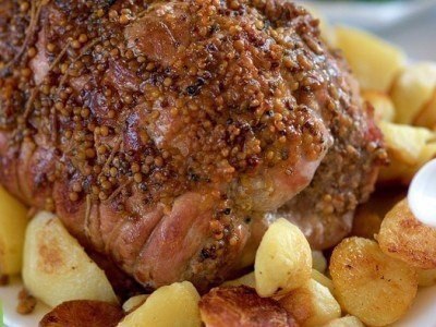 Запеченная в горчице свинина.Рецепт настолько простой и настолько вкусным получается мясо, что я ... - 5