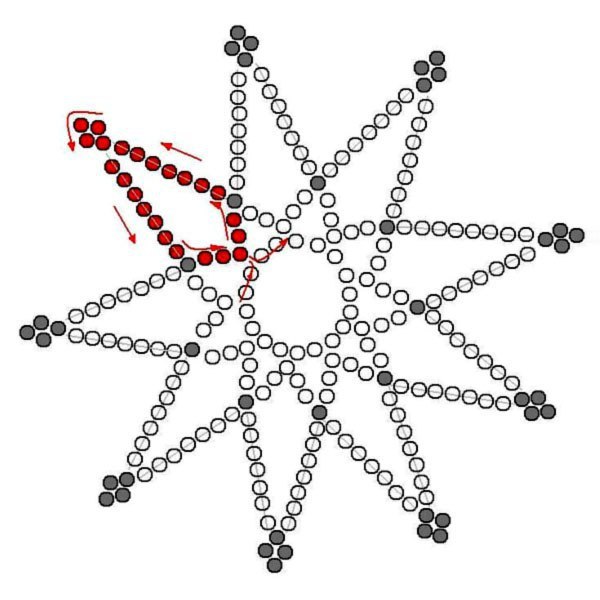 Снежинки из бисера схемы пошагово плетения для начинающих