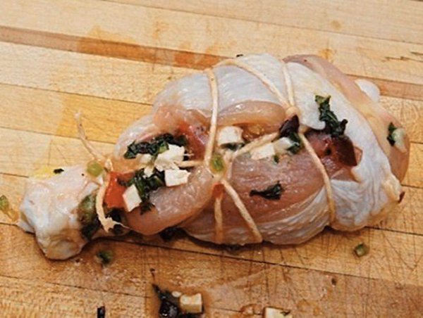 Фаршированные куриные голени.Простой способ приготовить сочную курицу без ... - 9
