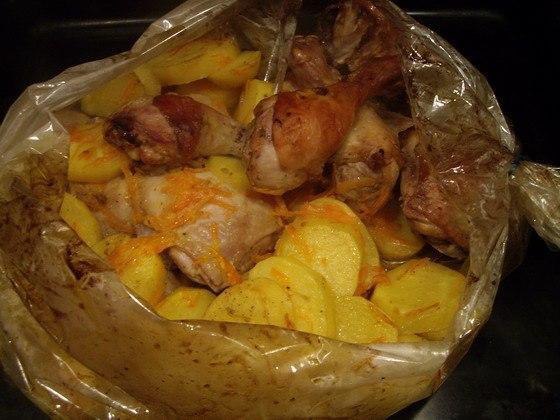 Курица с картошкой