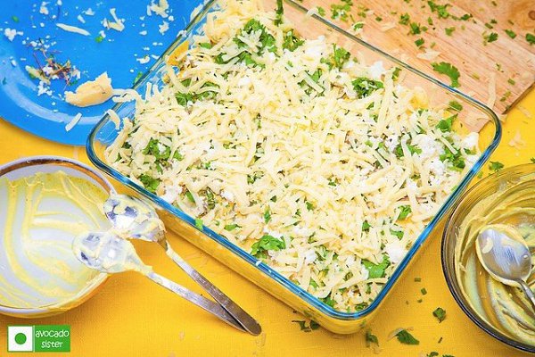 Картофель, запеченный с сыром и зеленью.Ингредиенты:8-10 шт. картошки среднего размера250 гр. ... - 6