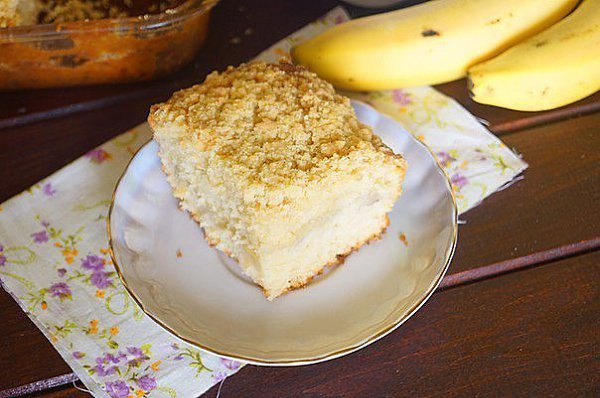 Бразильский банановый пирог (Cuca de Banana). Пирог с бананами (Cuca de Banana) – сладкая выпечка из ... - 2