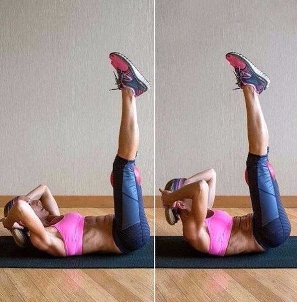 Vertical Leg Crunches упражнение