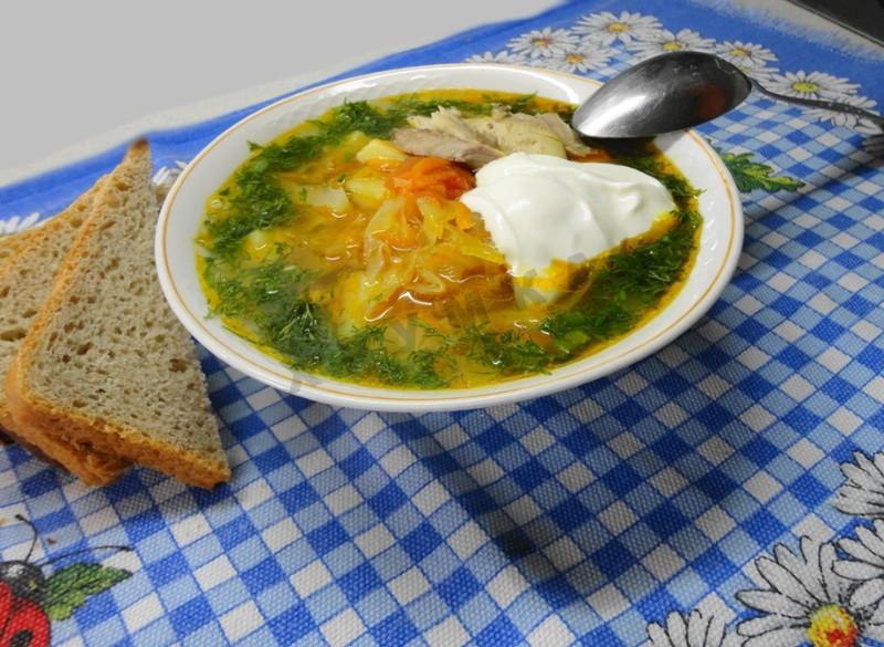 ЩИ С КУРИЦЕЙ ИЗ СВЕЖЕЙ КАПУСТЫ. ПРОДУКТЫ: Курица-600 гр. Лук репчатый-200 гр. Морковь-150 гр. ...
