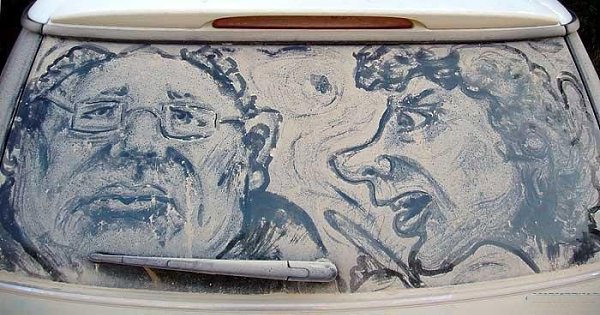 Пыльные рисунки. Сколько же талантливых людей в мире! Одним из этих людей является известный ... - 4