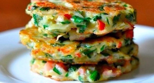 Драники с овощами.*Общая калорийность: 100 грамм = 138 ...
