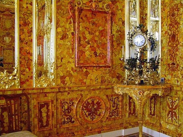 Янтарная комната в Пушкине, Санкт-Петербург, Россия. - 3
