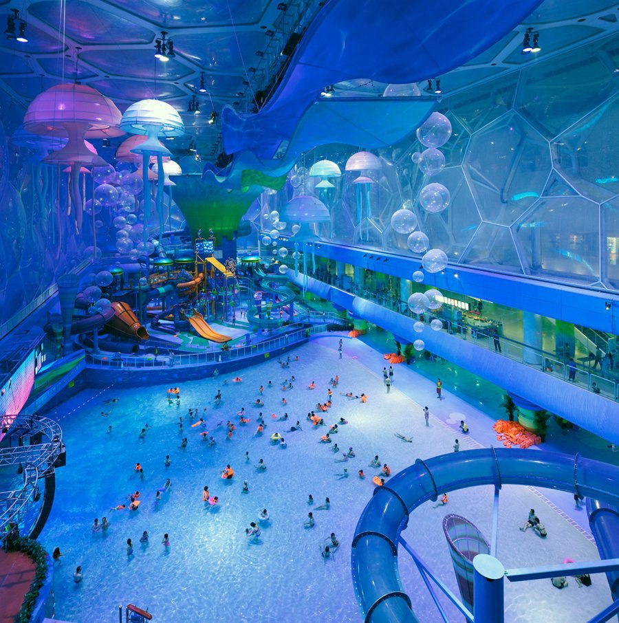 Аквапарк Пекин Водный куб. Водный куб (Water Cube), Пекин, Китай. Watercube Waterpark — Пекин, Китай. Аквапарк в Пекине водяной куб.