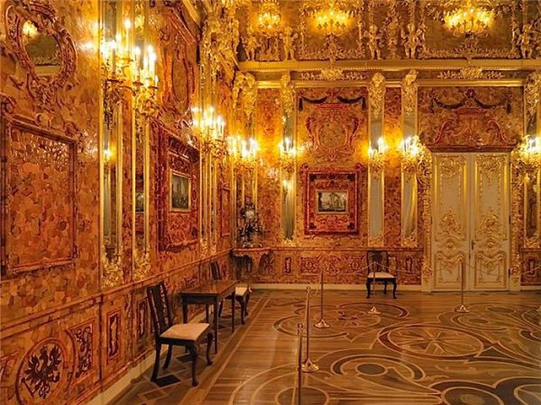Янтарная комната в Пушкине, Санкт-Петербург, Россия. - 6