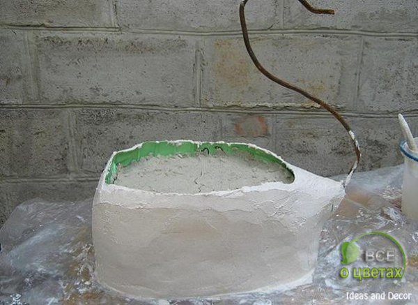 Лебедь-кашпо.Изогните прут в виде двоечки и вставьте в проделанную в пробке дырочку, зафиксировав ... - 4