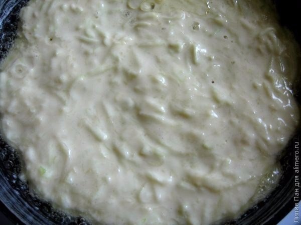 Кабачковый торт. Ингредиенты: Кабачки – 2 шт. Яйца – 2-3 шт. Мука – 0,5 ст. Соль – по вкусу Помидоры ... - 5