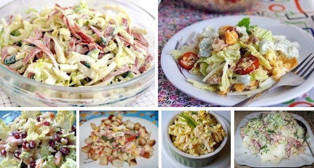 6 салатов с ПЕКИНСКОЙ КАПУСТОЙ! ====================================== 1. Салат