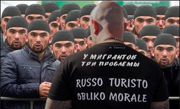 На дискотеке в Германии русский в майке с надписью: "У мигрантов три.проблемы".К нему тут ...