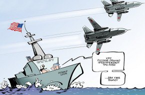 АМЕРИКАНЕЦ УШЕЛ, ПОТОМУ ЧТО ЧУВСТВОВАЛ СЕБЯ БЕСПОМОЩНЫМ В ЧЕРНОМ МОРЕ.Оставив противоракетные понты ...