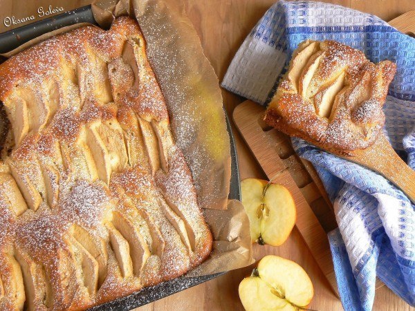 ОЧЕНЬ ПРОСТОЙ И ОЧЕНЬ ВКУСНЫЙ ЯБЛОЧНЫЙ ПИРОГ НА МОЛОКЕ.Вам потребуется:- яйца 4 шт.- мука 350 гр.- ...