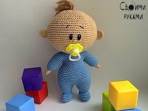 Вяжем пупса крючком