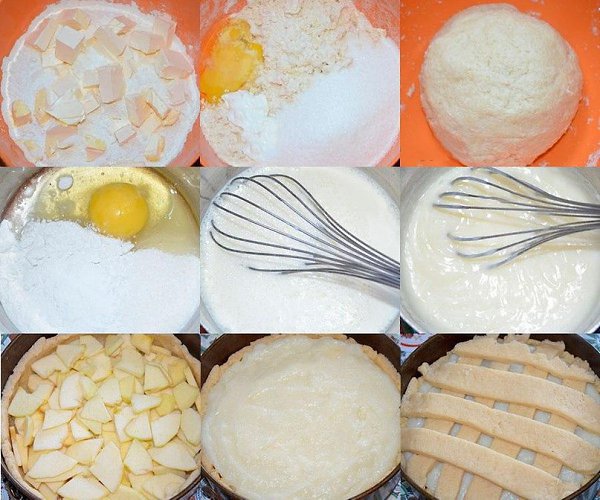 ВКУСНЕЙШИЙ Яблочный пирог с НЕЖНЕЙШИМ заварным кремом.Тесто:1 яйцо2 ст. ложки сметаны180 гр. ... - 2