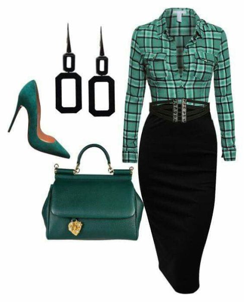 Стильные идеи с юбкой - карандаш! Сохрани себе! - 7