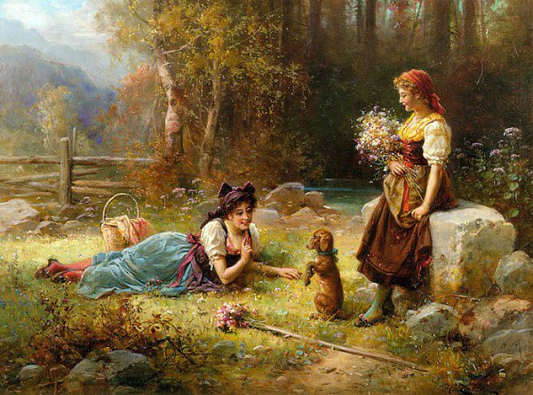 ))).   .    Hans Zatzka (1859-1945)   ... - 3