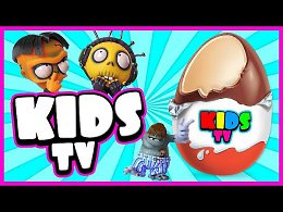 Kids Tv! Surprise eggs - Zombie Dumb. New cartoon Kinder surprise!