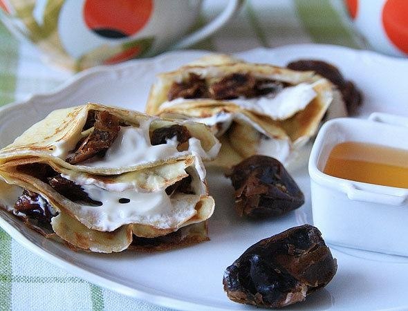 #готовим@fan_handmade.Блинчики с финикамиНам потребуется:Для тонких блинчиков:Молоко – 1 стакан,Мука ...