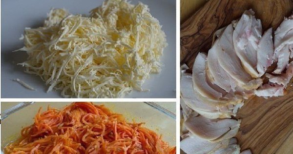 ЛАВАШ С КУРИЦЕЙ И МОРКОВЬЮ .ИНГРЕДИЕНТЫ: Копченая курица — 150 Грамм Плавленый сырок — 100 Грамм ... - 2