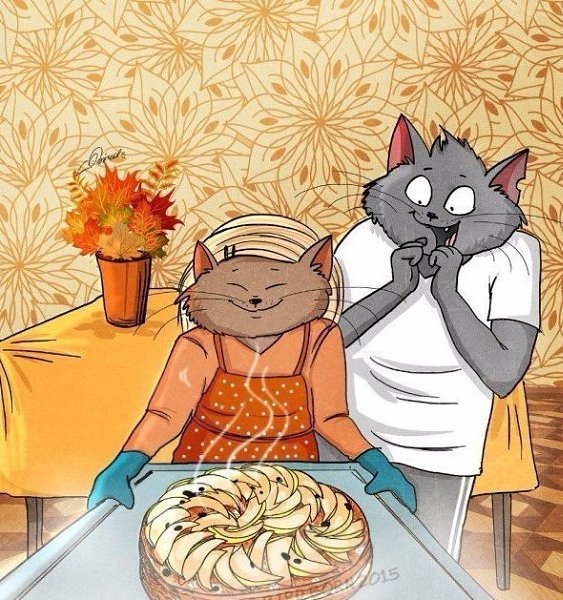 Счастье всегда заключается в простых вещах. В таких например, как выходной, тёплый чай в холодную ...