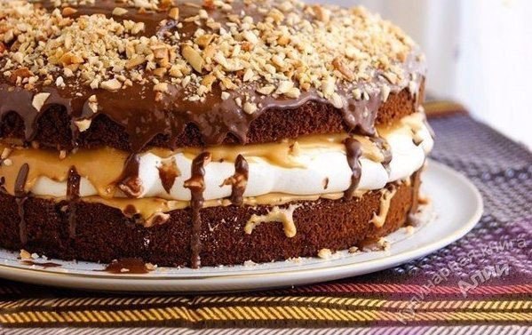 Торт — Воздушный Сникерс (Cake — Air Snickers). Торт-безе Онлайн видео на yurist-migraciya.ru