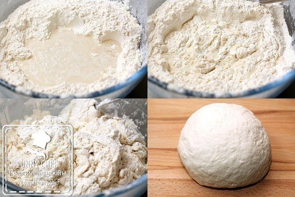 Плацинды с картошкой.Ингредиенты:Мука пшеничная — 550 гСоль — 1 ч. л.Картофель — 400 гЛук репчатый — ... - 2