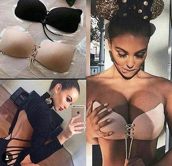 Супер находка - самоклеющийся бюстгальтер-невидимка Fly Bra . Носите любимые платья и топы без ...