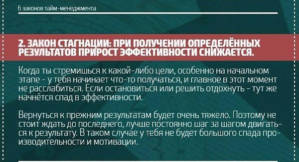 Удачной рабочей недели! Законы тайм-менеджмента. Сохраняйте к себе, чтобы не потерять! - 2