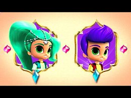 Shimmer and Shine Genie-rific Creations Dress Up Game. Kids games for girls.