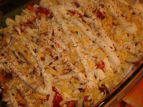 Запечённое соте с баклажанами и мясом. Очень вкусное блюдо. Наверное одно из моих любимых овощных ... - 8