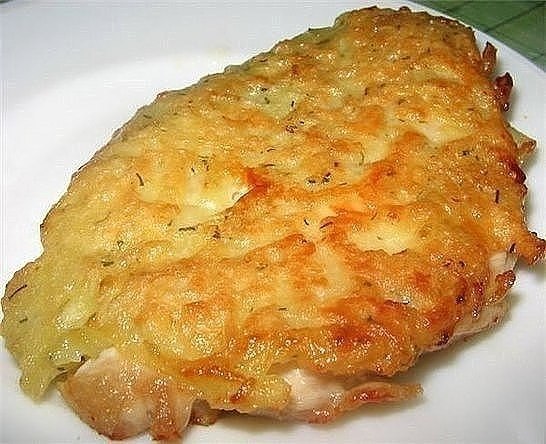 Куриные отбивные с сыром Ингредиенты: куриной грудинки - 500 г сыр - 150г яйца - 2шт майонез - 3 ... - 6