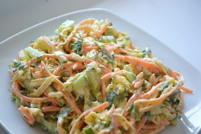 Салат с корейской морковки и курицы .Простой, но очень нежный и вкусный салат! На 100 гр - 111.28 ...