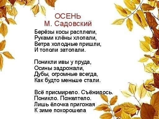 УЧИМ С ДЕТКАМИ СТИХИ ПРО ОСЕНЬ.Можно также использовать стихи для сопровождения осенней ... - 4