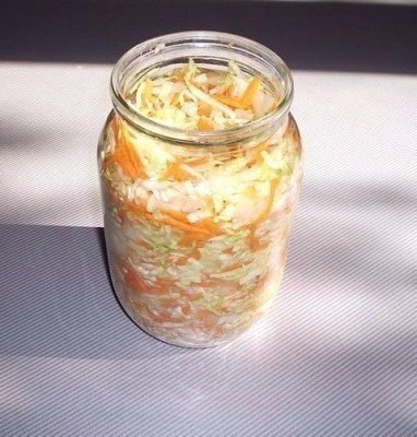 Вкусная капустка за сутки.Несколько лет назад коллега по работе принесла нам баночку этой капустки. ... - 3