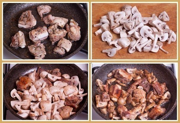 Перловая каша с мясом, грибами и овощами.На днях готовила вкусное и полезное блюдо, блюдо из ... - 2
