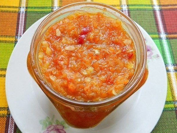 Кабачковая аджика на зиму! Для приготовления кабачковой аджики на зиму понадобится: кабачки ... - 2